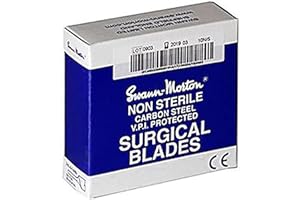 SWANN-MORTON Unbekannt Morton 0103 Klinge unsteril Größe 11 (100 Stück), Silber, 100 Stück (1er Pack)