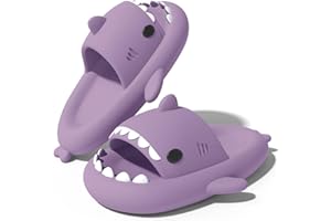 KINENGXI Ciabatte Squalo per Ragazzi e Ragazze Bambini Morbidi Pantofole da Bagno Comode da Mare Spiaggia Bagno Doccia Piscina Antiscivolo Shark Slides Slippers Estive Sandali