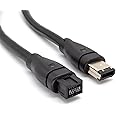 AKORD® FireWire 800 to 400 9 Pin to 6 Pin 1.5m Cable IEEE 1394