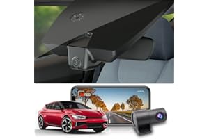 Fitcamx Dashcam Cámara Coche Adecuada para Kia EV6 GT 2022 2023 2024 GT-Line Light Wind, OEM Camara Coche 4K 2160P+1080P UHD Video WiFi, G-Sensor, Grabación en Bucle, WDR, Plug&Play, Tarjeta de 128 GB