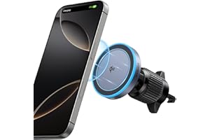 ‎UGREEN UGREEN Bezprzewodowa ładowarka samochodowa 15W z certyfikatem Qi2, uchwyt samochodowy na telefon komórkowy z funkcją ładowania kompatybilny z MagSafe dla iPhone 17/16/15/14/13/12 z kablem 1M