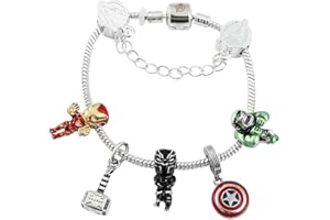 BSNRDX cartoon Bracelet Pendants Bracelet Inspirational Charm Bracelet kids Bracelet Adjustable DIY Bracelet Birthday Lovers Gift Handmade Anime Bracelet 19cm
