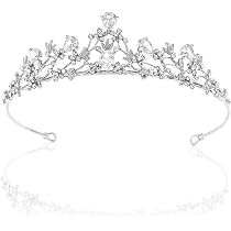 Diadème De Mariée Scintillant - Couronne Princesse En Strass Argenté | Accessoire De Coiffure Pour Mariage, Soirée, Anniversaire Ou Quotidien