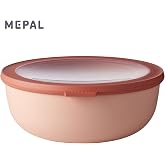 Mepal - Cirqula &ccedil;ok ama&ccedil;lı kase yuvarlak Nordic Blush &ndash; 2250 ml &ndash; Saklama kutusu, buzdolabı kutusu, derin dondurucu, mikrodal
