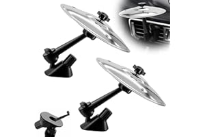 KODIVENJ 2pcs Car Symbol Drum,5.4x5.4 Inch Universal Mini Drum Cymbal for Car Vent Practical Accessories for Vehicles to Make Driving More Fun