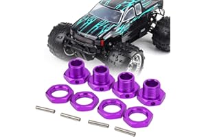 ANKROYU 4 PCS 17mm Rc Dadi Ruota, Kit Accoppiatore Esagonale, Accoppiatore Esagonale Ruota, Adattatore Mozzo Esagonale Ruota