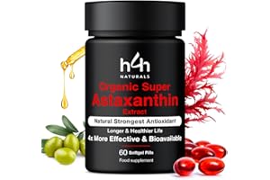 HEMP HELP HEMP COSMETIC Super astaxanthine biologique – Forte dose et absorption 4 fois supérieure | Certifié biologique à l'huile d'olive grecque | Végan, testé en laboratoire, sans additifs – H4H Naturals