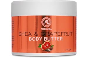 AROMATIKA TRUST THE POWER OF NATURE Manteca de Karité & Toronja 250g - Natural para Cuerpo - Shea Butter - Cuidado de Piel - Cuidado de Manos - Body Butter para Pieles Secas - Tratamiento Corporal