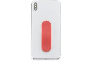 MOMO STICK MOMOSTICK, el original. Soporte de dedo para smartphone, agarre de dedo para teléfonos móviles, para iPhone, Samsung, Huawei, serie mate, color rojo
