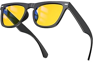 Goiteia Occhiali di blocco della luce blu al 65% con tonalità gialla per ridurre al minimo la distorsione del colore dello schermo, adatti per schermi, giochi, televisori e telefoni cellulari, Giallo