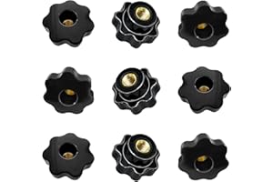 Dzmuero Impugnatura a Forma di Manopola M10 Stella Testa Serraggio Dadi Plastica Manopola Di Bloccaggi Per Attrezzature Meccaniche,Decorazione Di Mobili,Apparecchiature Elettroniche (9pezzi)