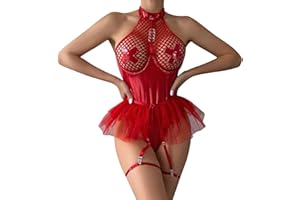 Zilosconcy Sexy Dessous Damen Für Sex Spitze Body Lingerie String Tanga Rot Sexy Sexy Outfit Dessous-Sets Damen Große Größen Erotick Wäsche Frauen Nachthemd Reizwäsche Unterwäsche