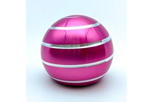 LESYKAWY Kinetic Schreibtischspielzeug, Metal Fidget Spinner Ball, Gyroskop mit optischer Täuschung für Erwachsene ADHS Anti-Angst Stressabbau, Rosa