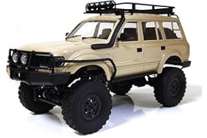 ARRIS 1/16 Scale RC Crawler, WPL C54-1 RTR RC Truck 4x4 Off Road RC Rock Crawler with Upgraded Chassis, 260 Motor New Gearbox and Batteries for Adults Hobby Toy (Yellow)