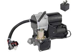AKWH LR023964 Hitachi System Air Suspension Compressor Pump for LR3 (2005-2009), LR4 (2010-2013), Ran-ge Rover Sport (2006-2013) LR044360 LR015303 (6 Pins Connector)