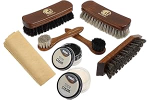 LANGLAUF SCHUHBEDARF Kit de nettoyage de chaussures de qualité supérieure de la marque Langlauf - L'entrée élégante dans l'entretien professionnel des chaussures