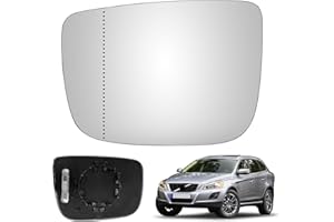 JINSENTGG Cristal de Espejo Reemplazar para Volvo XC60 2008-2017, Retrovisor Exterior Ajustable Adecuado, Lente de Marcha Atrá (Lzquierd)