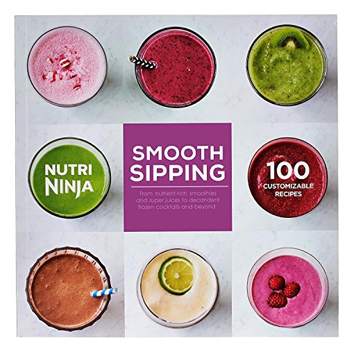 Nutri Ninja Lisse Sirotant 100 Recettes Livre de Cuisine pour Blender Individuel Cb492 W