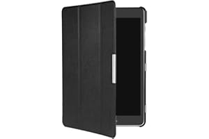 EasyAcc Samsung Galaxy Tab A 9.7 Funda, Carcasa Ultra Slim PU Case Función de Soporte y Auto-Sueño/Estela para Galaxy Tab A 9.7 T550/T555 (Negro)