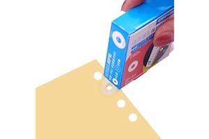 JRSHIRLEYLTD 250 pegatinas de refuerzo de agujeros, autoadhesivas, impermeables, para oficina, escuela, hogar, accesorios