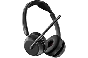 EPOS Impact 1061T - Casque Avancé pour Bureaux Ouverts avec ANC Hybride, Microphone AI™ et Connectivité Multiple