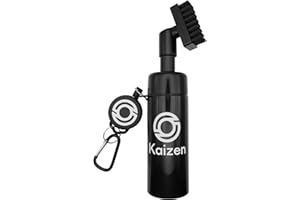 Kaizen Golf Club Wet Brush Groove Cleaner with Built-in Water Spray & Hook - Premium Cleaning Tool for Golf Balls
