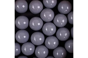 ‎H&F HEIMTEXTILIEN H&F Heimtextilien 100 Bälle für Bällebad Ø 7 cm – Grau Plastikbälle für Kinder & Babys – Weiche & langlebige Spielbälle – BPA-frei & schadstofffrei – Perfekt für Spielzelt, Hüpfburg & Garten