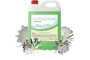 SENSODOR Ambientador Dama de Noche SENSAODOR, 5 Litros, Garrafa, Profesional, Empresas, Negocio, Limpieza, Neutralizador, Quitaolor, Buen olor, Aromatizador (Dama de Noche) Rojo