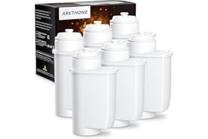 ARETHONE Wasserfilter für Siemens EQ Series, EQ5, EQ6, EQ9, EQ500, S700, Wasserfilter Kaffeevollautomat für Siemens 3200, Bosch TCZ7003, TCZ7033, 467873 (6 Stück)