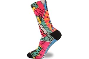 Everfly Calcetines Crossfit Calcetines Hombre Divertidos Mujer Media Caña Deporte Gimnasio Padel Baloncesto Ciclismo Running Futbol Senderismo Tecnico Amortiguacion Colores Regalo Ropa
