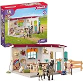 SCHLEICH &Ccedil;eki Odası Oyuncak | At Fig&uuml;r&uuml;, 5+ Kızlar i&ccedil;in Binicilik Oyuncağı, Ger&ccedil;ek&ccedil;i At Oyuncağı, Ekransız Hayali Oyun, Parti