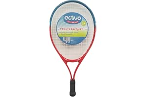 MOOKIE Activo Kids Tennis Racket for Ages 3-8 - Lightweight Junior Aluminum Tennis Racquet for Beginners - Ergonomic Grip, Durable Frame - Ideal for Young Children Learning Tennis, Red