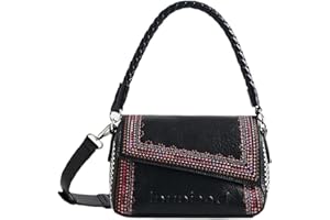 Desigual Bols_regasita Phuket Mini, Bolso De Mano Mujer, Negro, Talla Única