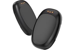 Jonwall Hand Warmers Rechargeable 2 Pack, Electric Hand Warmer Reusable Portable USB Pocket Warmer, 3 Levels Heating Battery Powered Hand Heater for Camping Hunting Golf, Warm Gift for Women Men