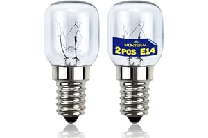 MONTERAL 2 stycken glödlampor E14 för ugn 230/240 V 25 W 300°