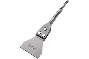 Firecore Burin SDS PLUS, Plat Burin pour Enlever Carrelage, PVC et Béton, Grattoir de Sol Large 100 * 300mm Compatible avec le Marteau Perforateur SDS PLUS - FS23412
