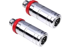 Dixhills 2 PCS 1,27 cm (1/2 Zoll) Hydraulik-Schnellkupplung Hydraulische Schnelltrennung mit Staubkappe Ersatz für JD 6410 6400 6420 7430 Teilenummer AL166181 AL200979 AL170665 AL119348 AL112951