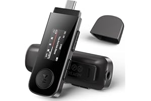 AGPTEK 64GB Tragbare MP3 Player mit Bluetooth, Type-C und usb Musikplayer mit Clip, UKW-Radio, Aufnahme, unterstützt Mobiltelefon verbinden, Schwarz, (U5PL)