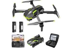 HONIVON Drone with 1080P HD Camera for Kids and Adults, RC Quadcopter Foldable FPV Drone for Beginners, Toys Gifts for Boys and Girls Birthday Gifts (Green)…