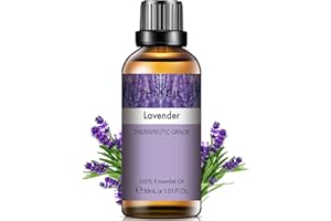 PHATOIL Huile Essentielle Lavande 30 ml, Huile Essentielle 100% Pure Naturelle pour Diffuseur, Huiles Parfumées pour Brûleur Aromathérapie, Relaxation, Sommeil, Massage