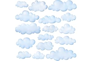 DECOWALL DS9-1702 Nuvole Adesivi da Parete Decorazioni Stickers Murali Soggiorno Asilo Nido Camera Letto per Bambini decalcomanie