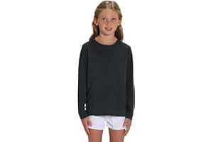 Hilltop Maglia da Bambini a Maniche Lunghe, Maglietta 100% Cotone Organico, Alta qualità, Stampabile con Foil/Pellicole di Trasferimento Tessuti