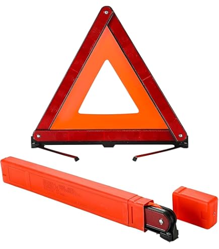 Triangolo Di Segnalazione Per Casco Moto - Verde Fluorescente, 46x43 Cm, Per Emergenze Stradali - Foto 5