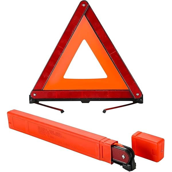 Triangolo Di Emergenza Pieghevole Per Auto - 29cm Lato, In Scatola Plastica | Per Auto, Moto, Camper - Foto 2