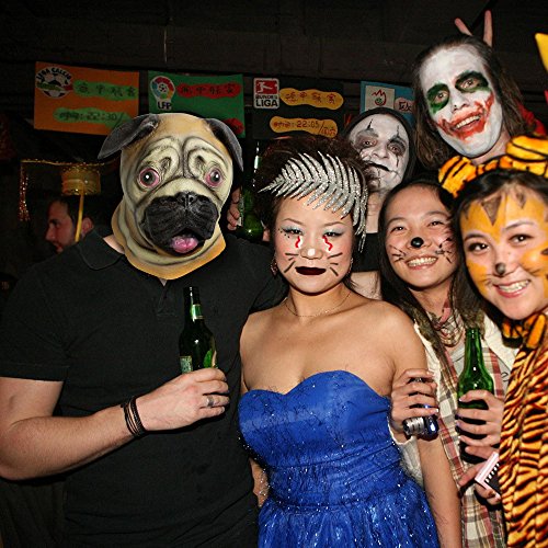 Horrormaske Tiermaske: Latex Costume Head Mask for Kids and Adults Attending Theme Party - 2