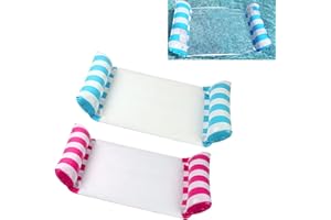 ZEHAN ZITONG Set di 2 letti gonfiabili galleggianti, amache gonfiabili galleggianti, letti gonfiabili, amache gonfiabili per adulti e bambini, adatte per nuotare in spiaggia.
