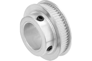 Rebower Distribution Poulie Aluminium Synchrone Roues [pour 3D Imprimante 6mm Largeur Courroies, CNC Machines] - 60 Dents 20mm Alésage/Argenté/1 Pcs