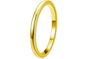 Three Keys Jewelry Gold Tungsten Wedding Ring Bands for Men Women 2mm / 4mm / 6mm