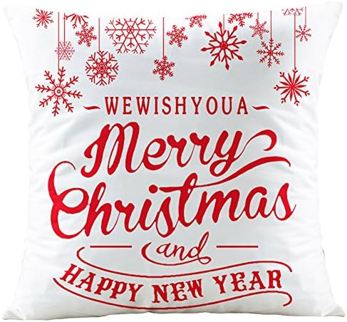 Vesub Christmas Pillow Case Gifts under Christmas Tree Xmas 18 x 18 Cushion Cover Merry Chritmas Home Decor Design Throw Pillow Cover Pillow Case 18 x 18 Inch Cotton Linen for Sofa (1 PC, #5)
