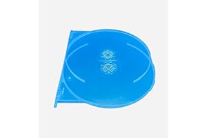 氷面鏡 10 bandejas dobles Amaray Blu Ray – cabe en fundas Amaray Blu Ray para permitir dos discos adicionales